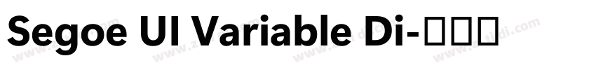 Segoe UI Variable Di字体转换